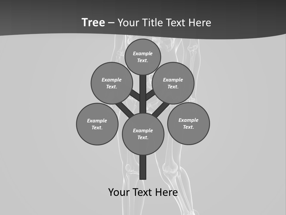 Skeleton Jog Ray PowerPoint Template