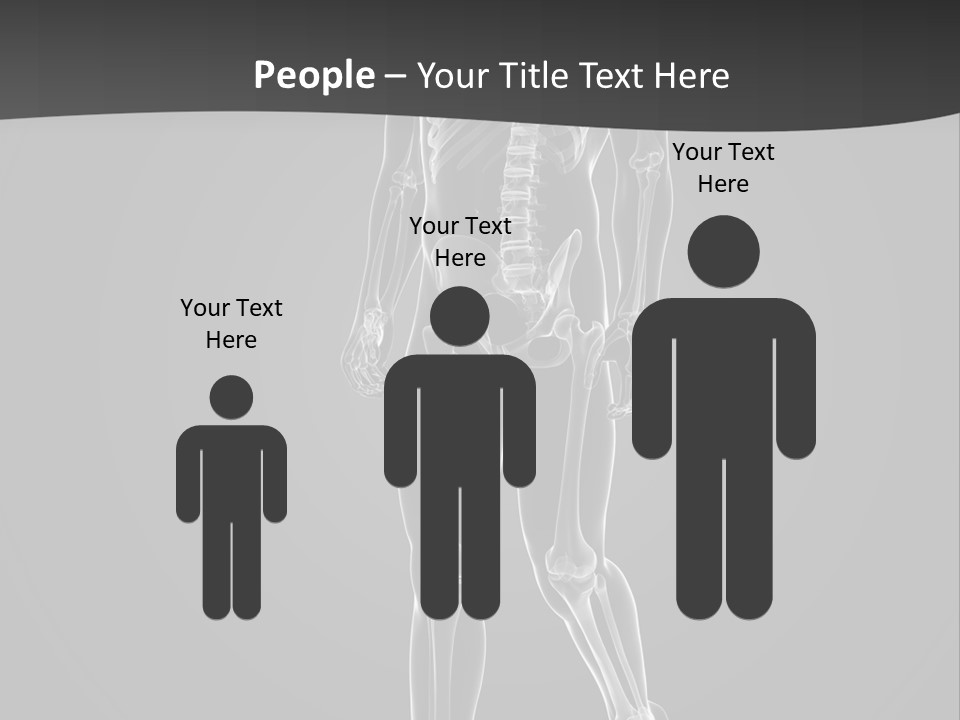 Skeleton Jog Ray PowerPoint Template