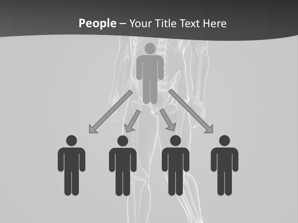 Skeleton Jog Ray PowerPoint Template