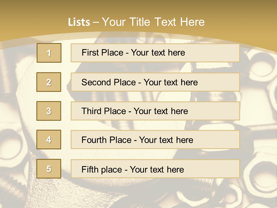 Hardware Construction Tighten PowerPoint Template
