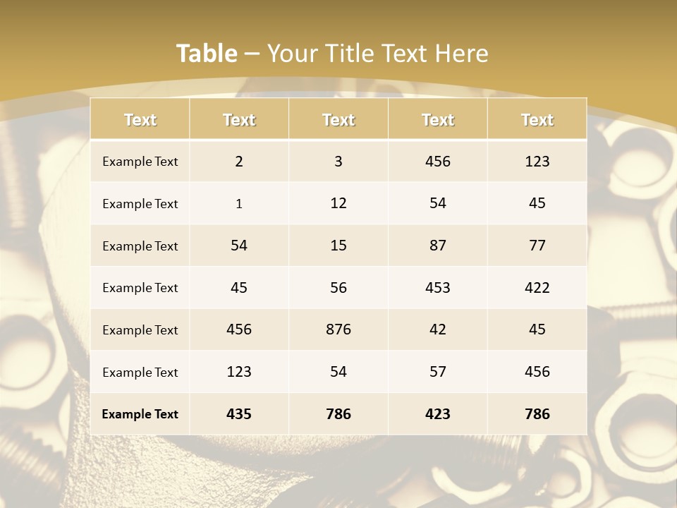 Hardware Construction Tighten PowerPoint Template