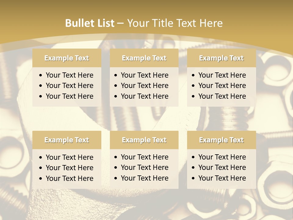 Hardware Construction Tighten PowerPoint Template