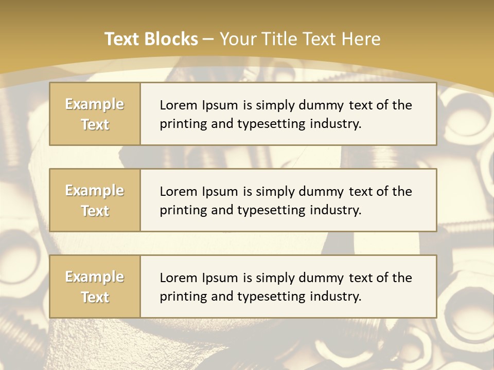 Hardware Construction Tighten PowerPoint Template