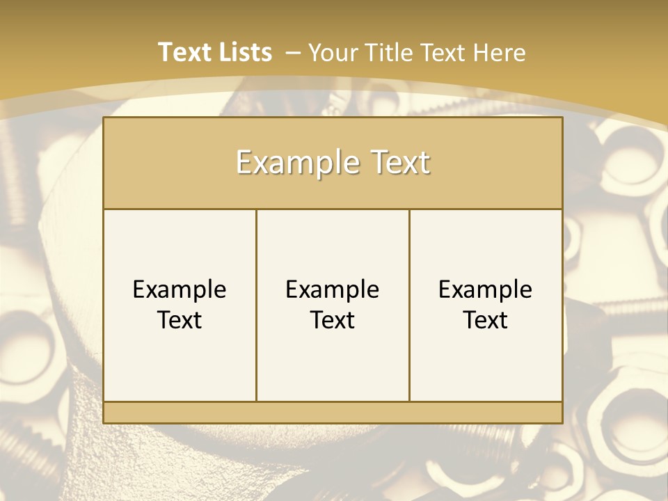Hardware Construction Tighten PowerPoint Template