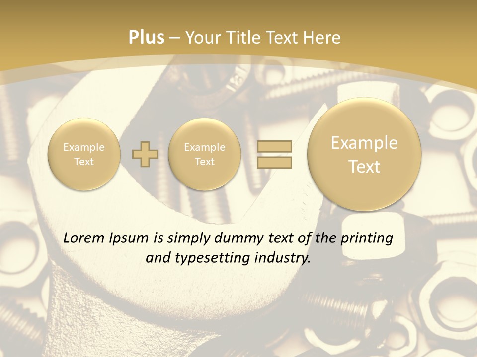 Hardware Construction Tighten PowerPoint Template