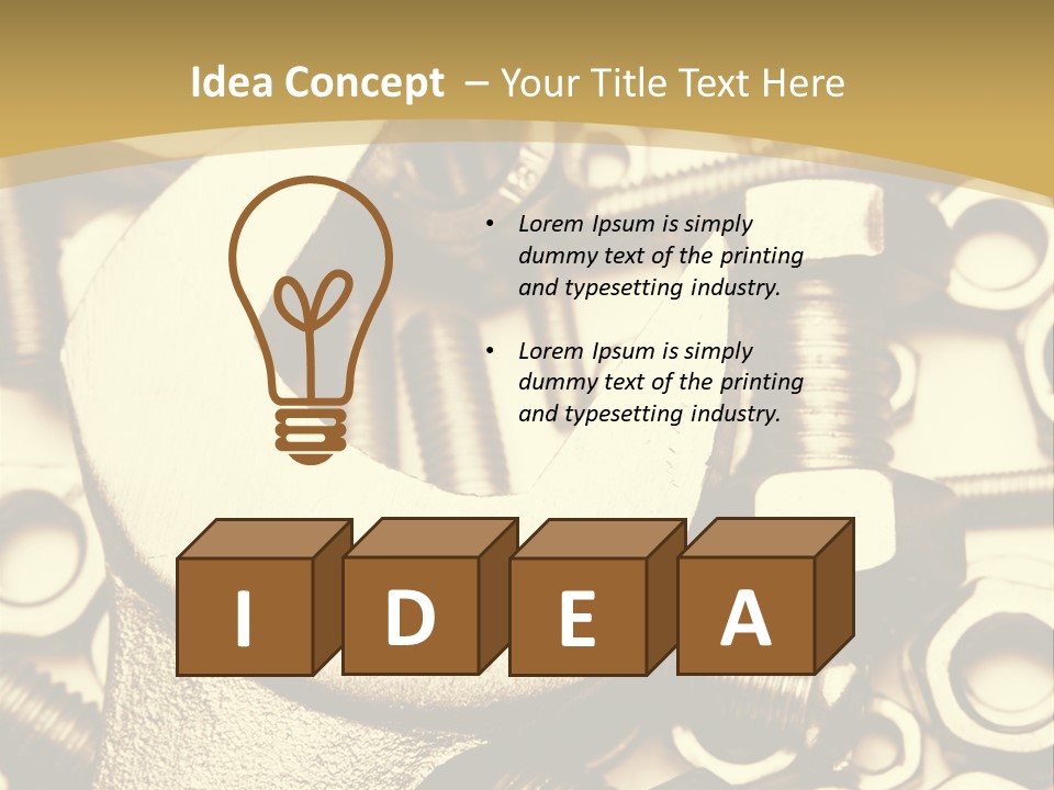 Hardware Construction Tighten PowerPoint Template