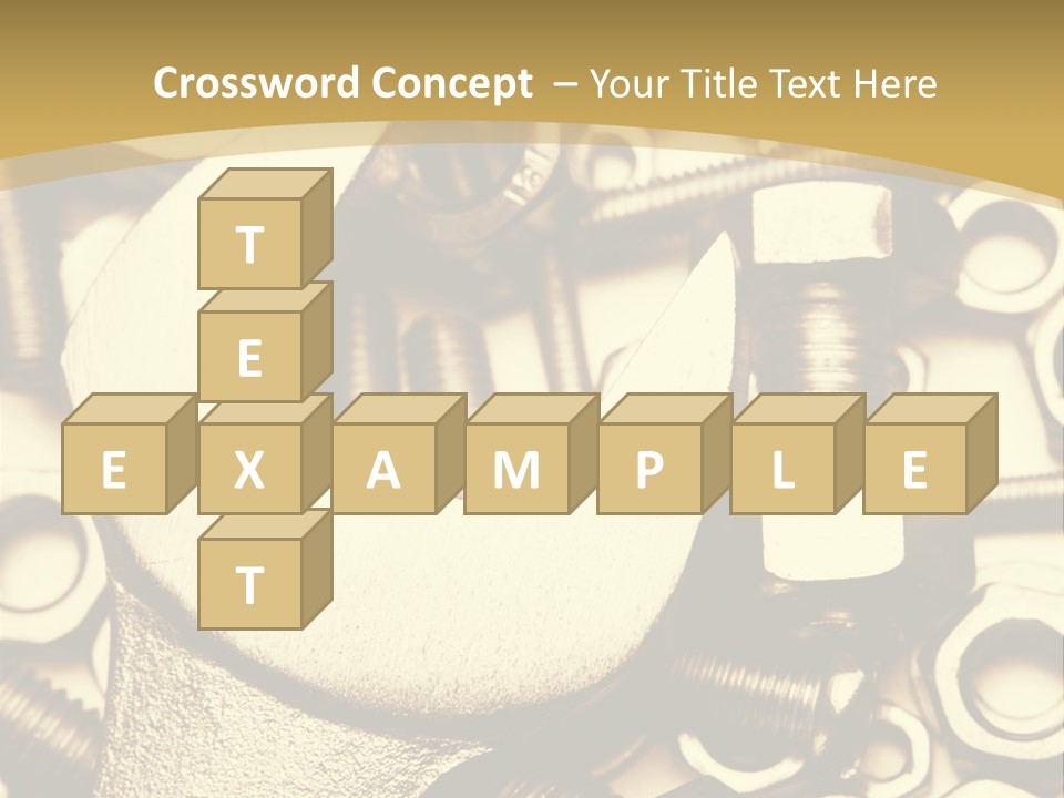 Hardware Construction Tighten PowerPoint Template