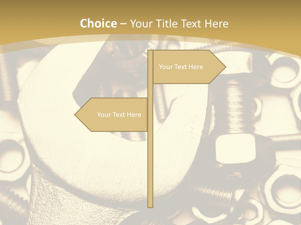Hardware Construction Tighten PowerPoint Template