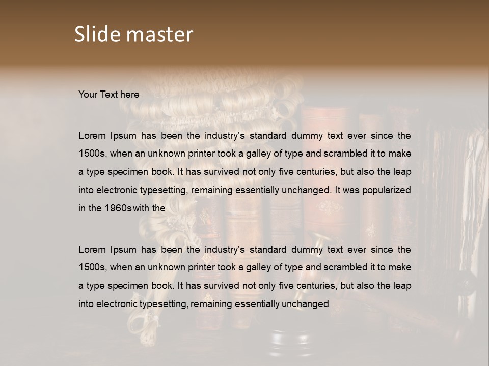 Authority Symbol Divorce PowerPoint Template