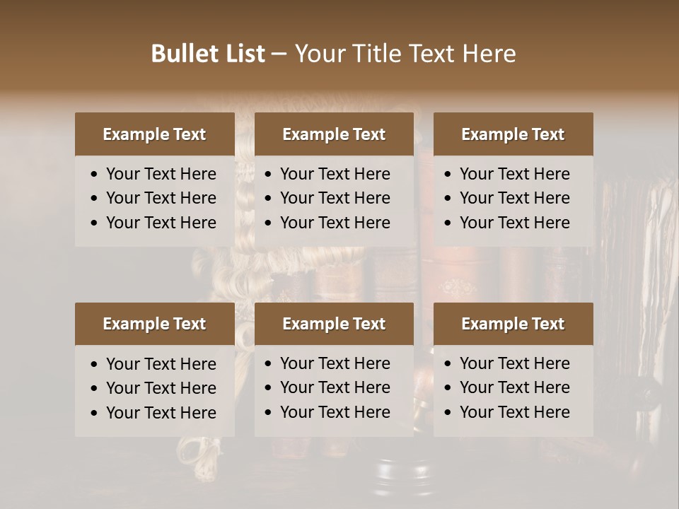 Authority Symbol Divorce PowerPoint Template
