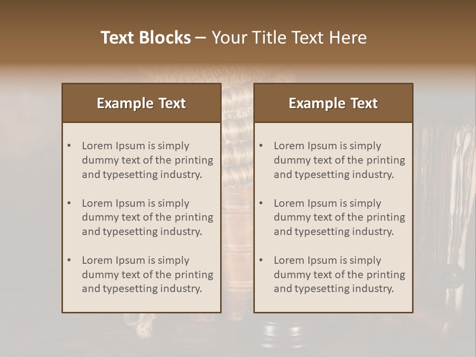 Authority Symbol Divorce PowerPoint Template