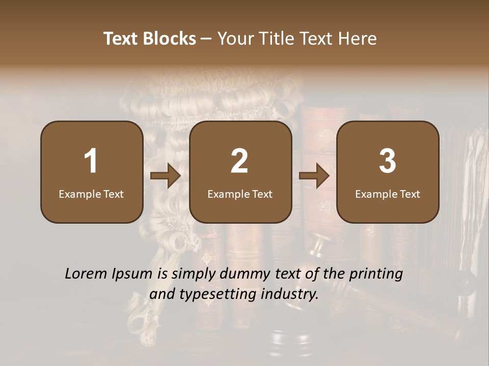 Authority Symbol Divorce PowerPoint Template