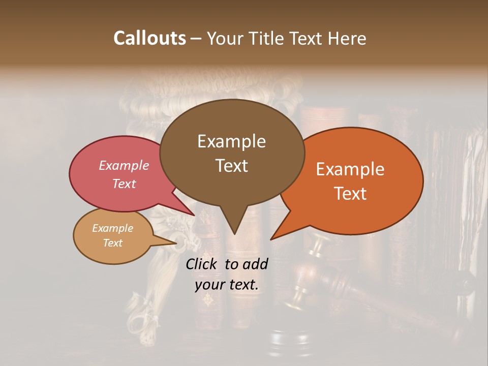 Authority Symbol Divorce PowerPoint Template