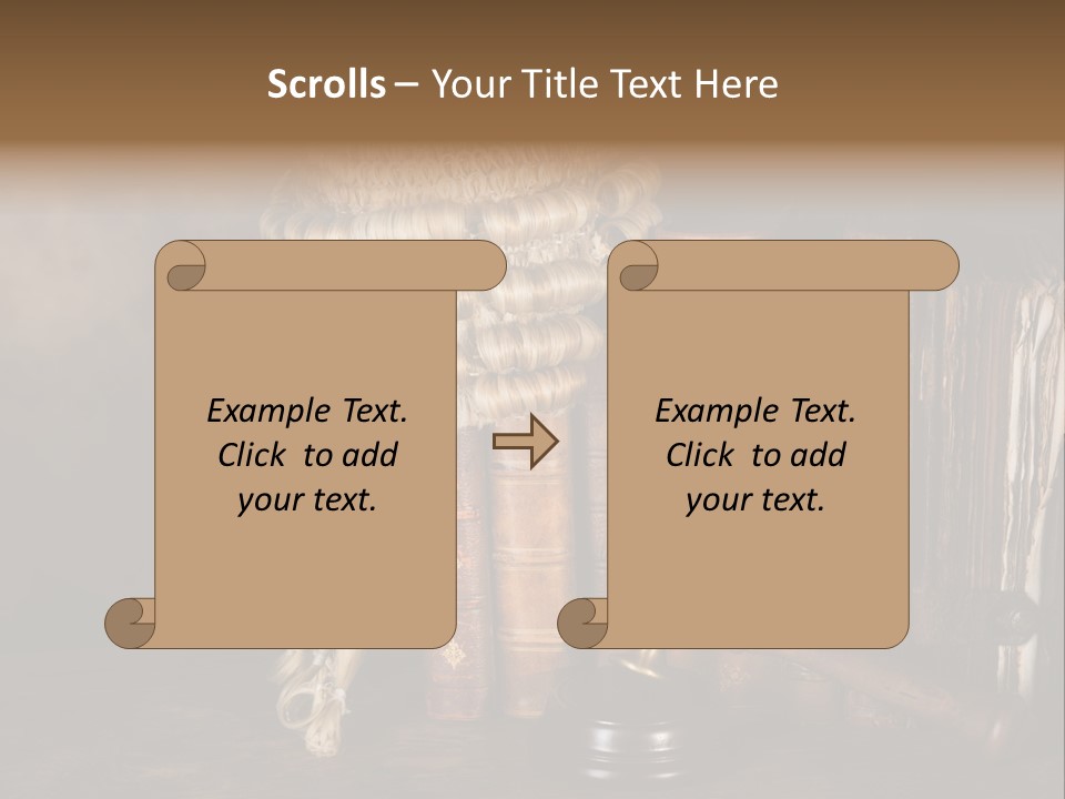 Authority Symbol Divorce PowerPoint Template