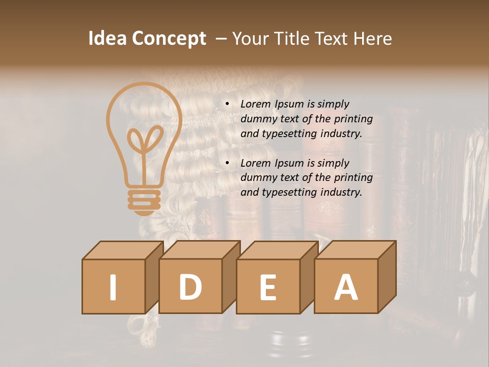 Authority Symbol Divorce PowerPoint Template