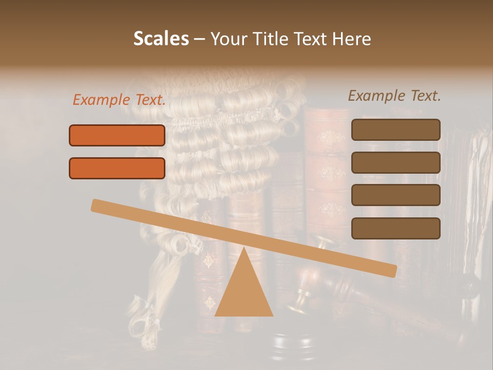Authority Symbol Divorce PowerPoint Template