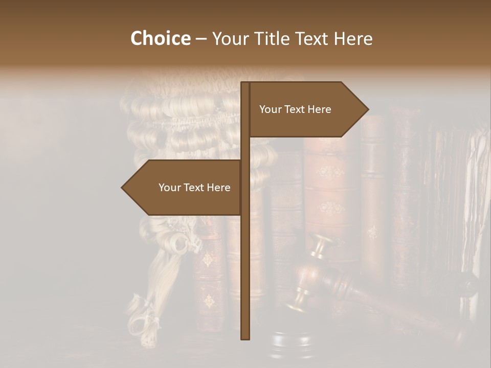 Authority Symbol Divorce PowerPoint Template