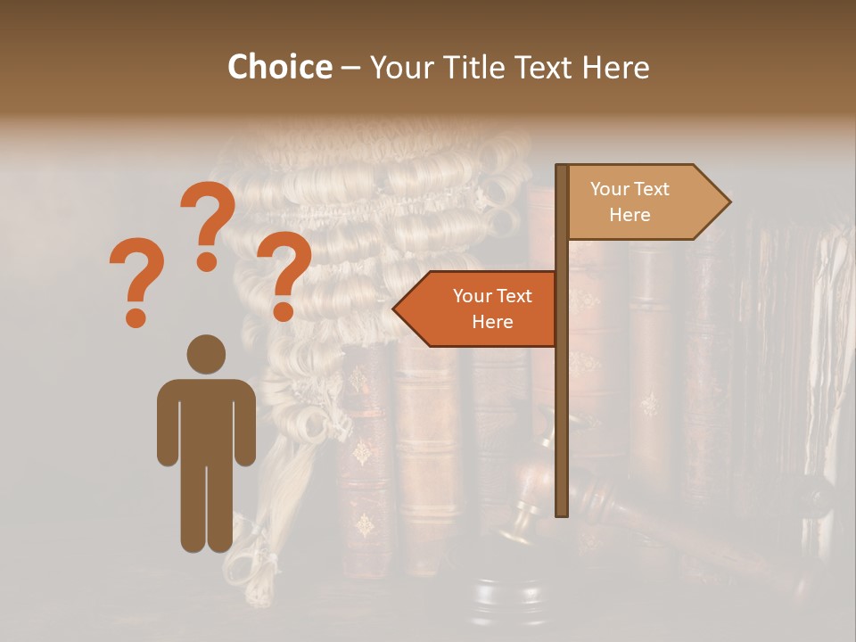 Authority Symbol Divorce PowerPoint Template