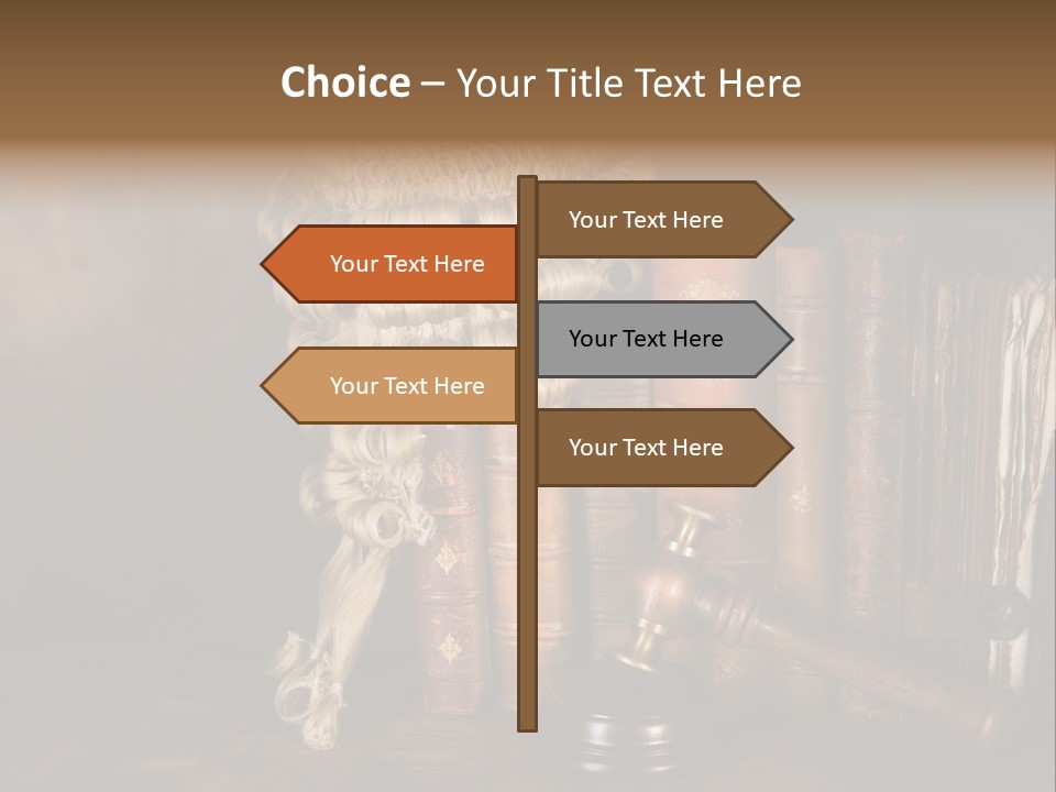 Authority Symbol Divorce PowerPoint Template