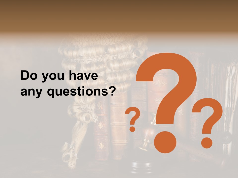 Authority Symbol Divorce PowerPoint Template