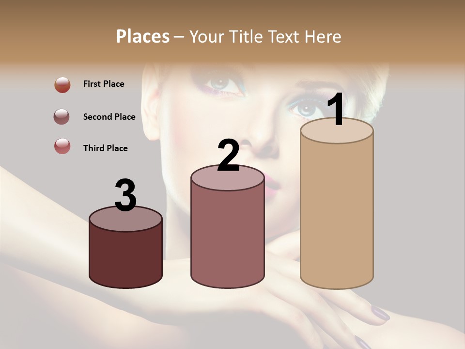 Elegance Face Blond PowerPoint Template