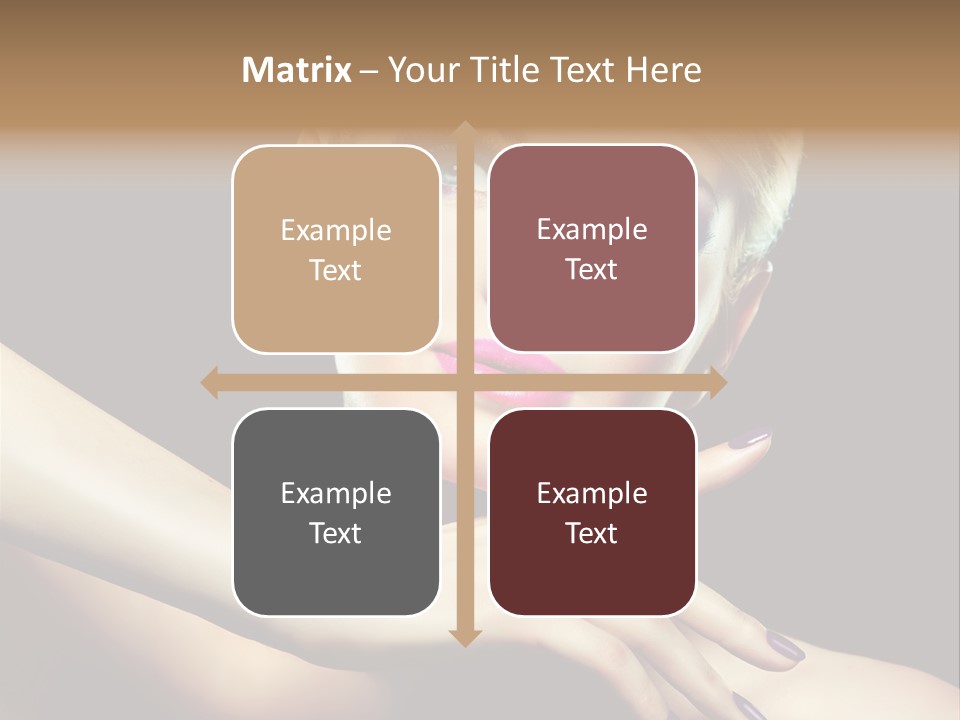 Elegance Face Blond PowerPoint Template