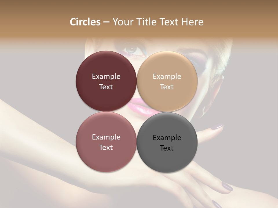 Elegance Face Blond PowerPoint Template