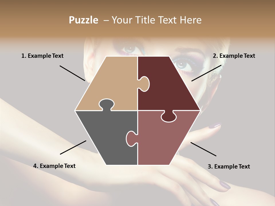 Elegance Face Blond PowerPoint Template