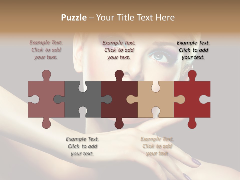 Elegance Face Blond PowerPoint Template