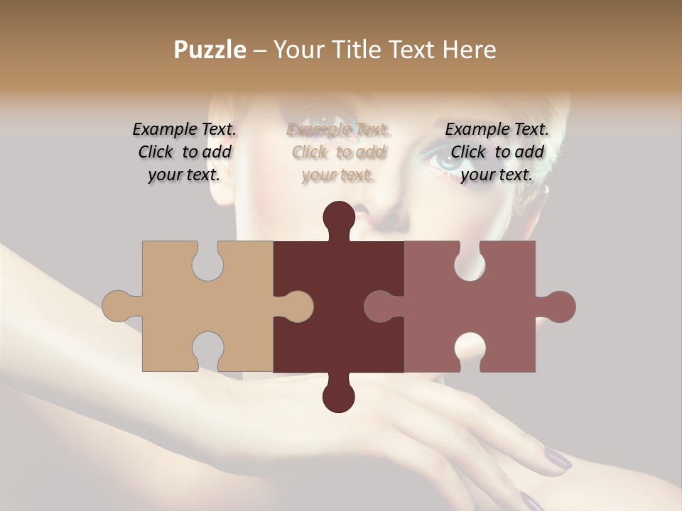 Elegance Face Blond PowerPoint Template