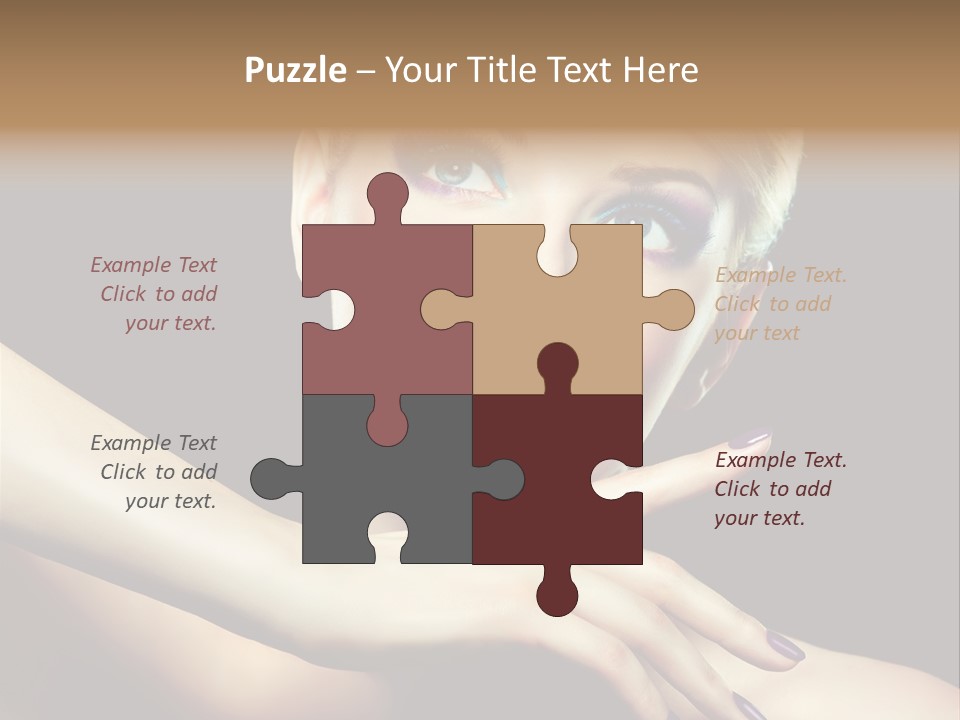 Elegance Face Blond PowerPoint Template