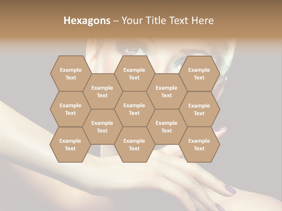 Elegance Face Blond PowerPoint Template