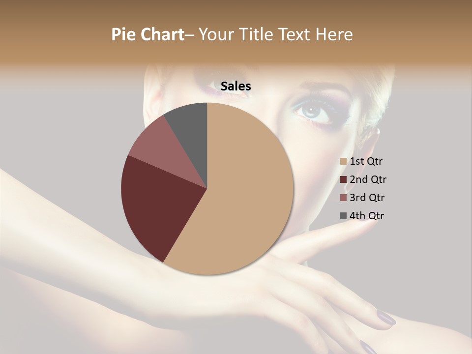 Elegance Face Blond PowerPoint Template