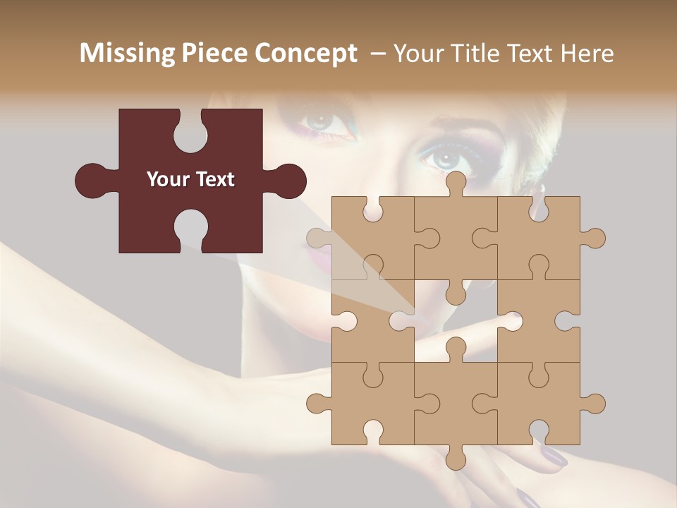 Elegance Face Blond PowerPoint Template