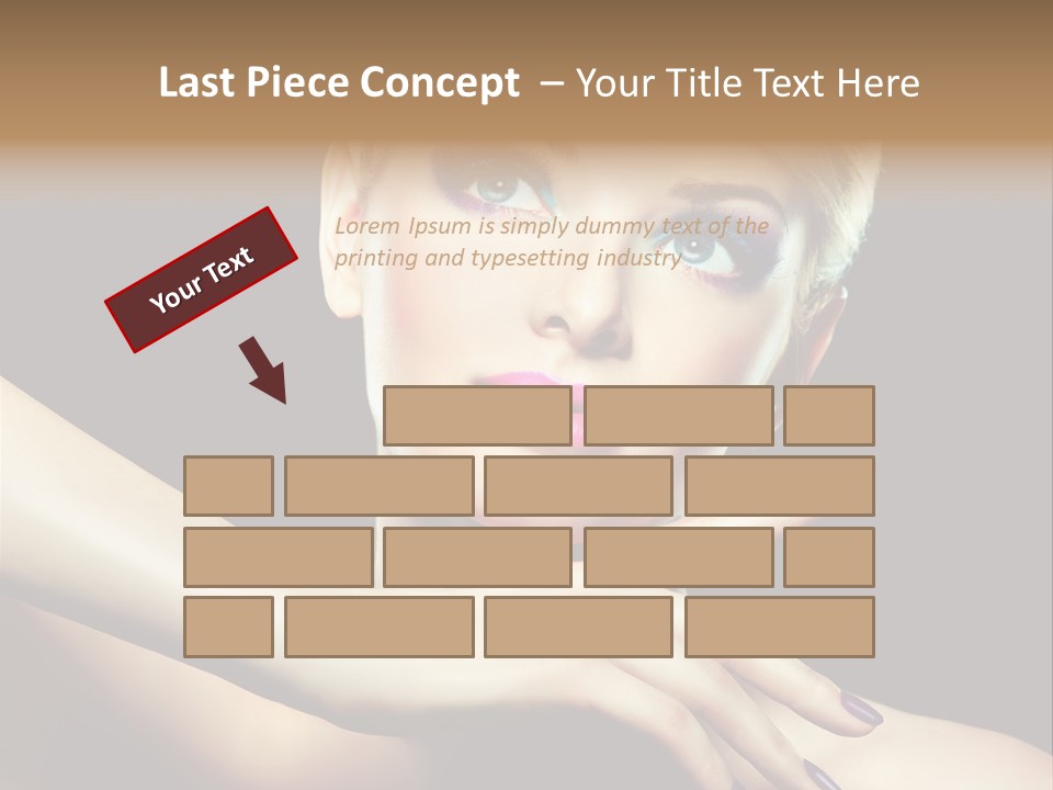 Elegance Face Blond PowerPoint Template