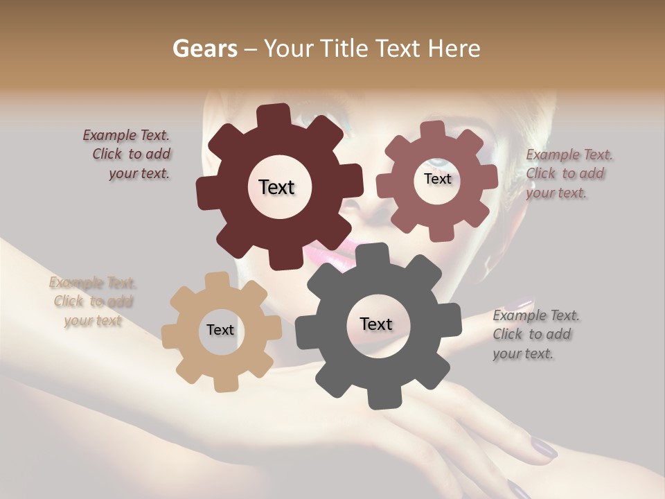 Elegance Face Blond PowerPoint Template