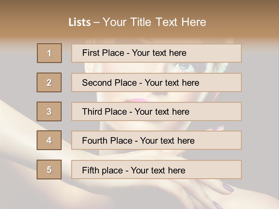 Elegance Face Blond PowerPoint Template