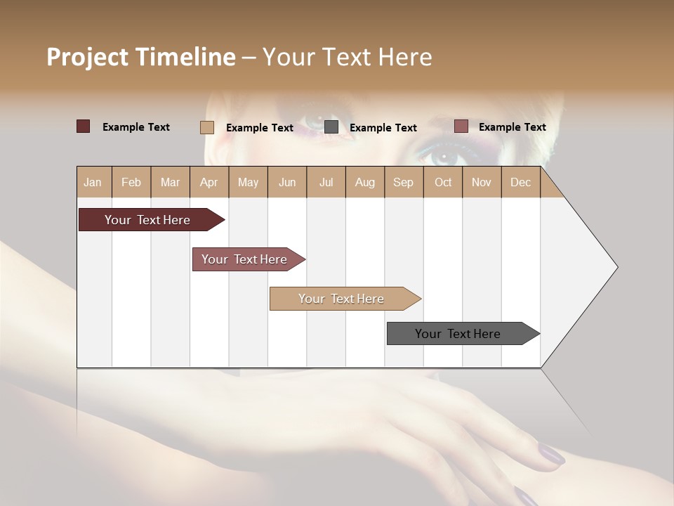 Elegance Face Blond PowerPoint Template