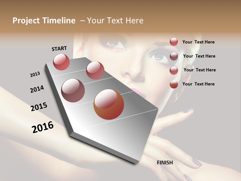 Elegance Face Blond PowerPoint Template