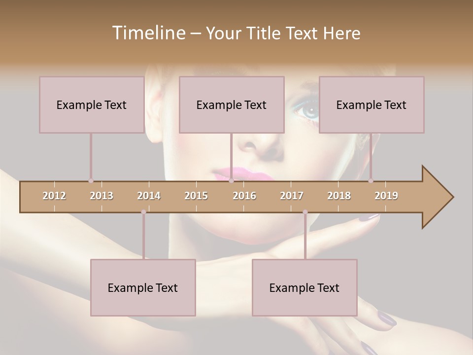 Elegance Face Blond PowerPoint Template