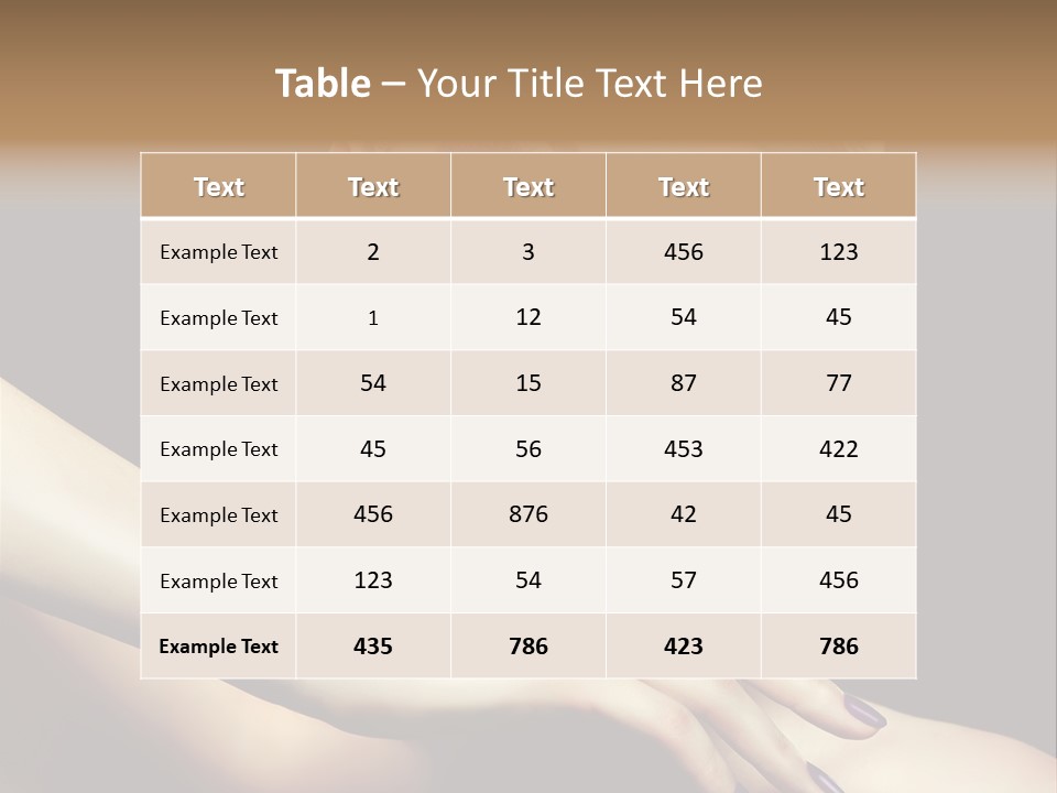 Elegance Face Blond PowerPoint Template