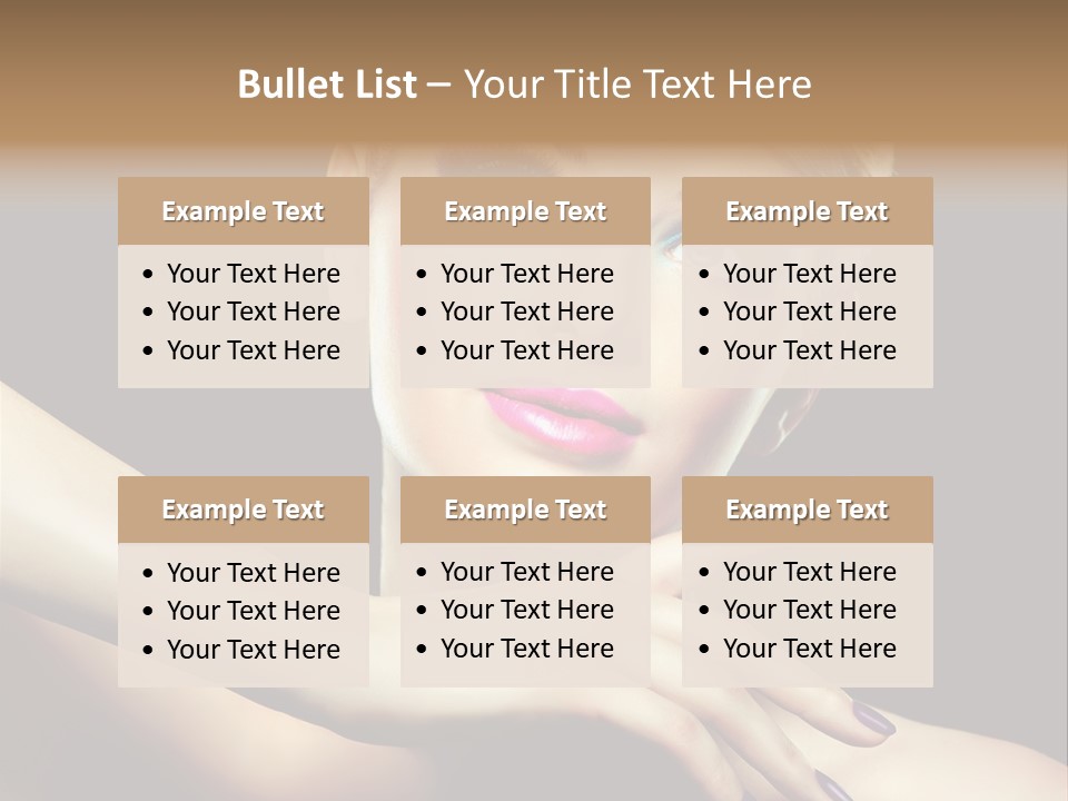 Elegance Face Blond PowerPoint Template