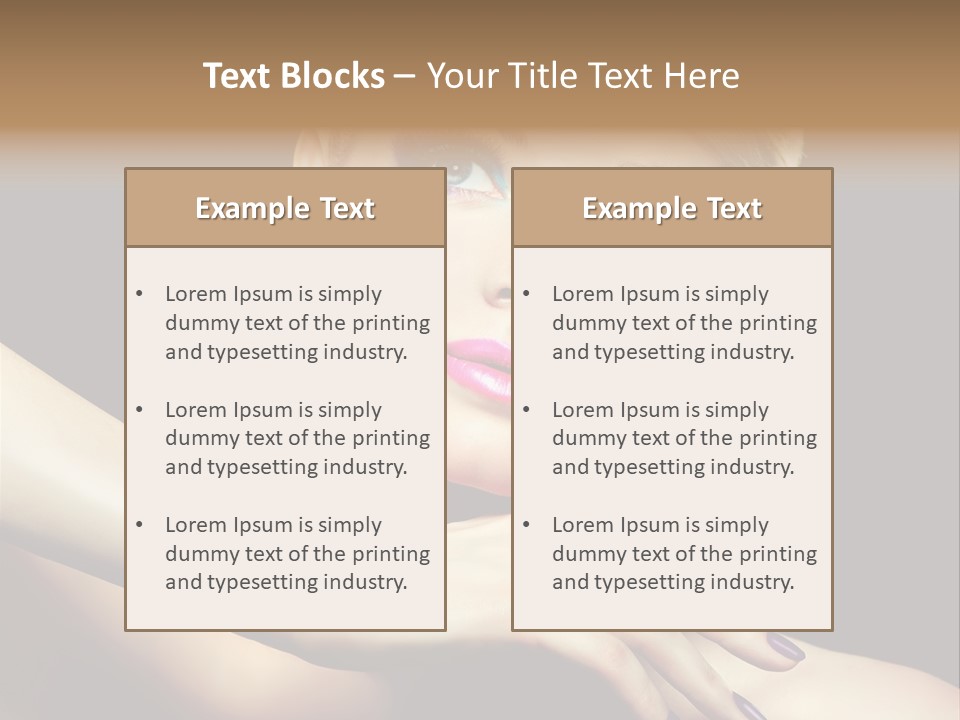 Elegance Face Blond PowerPoint Template