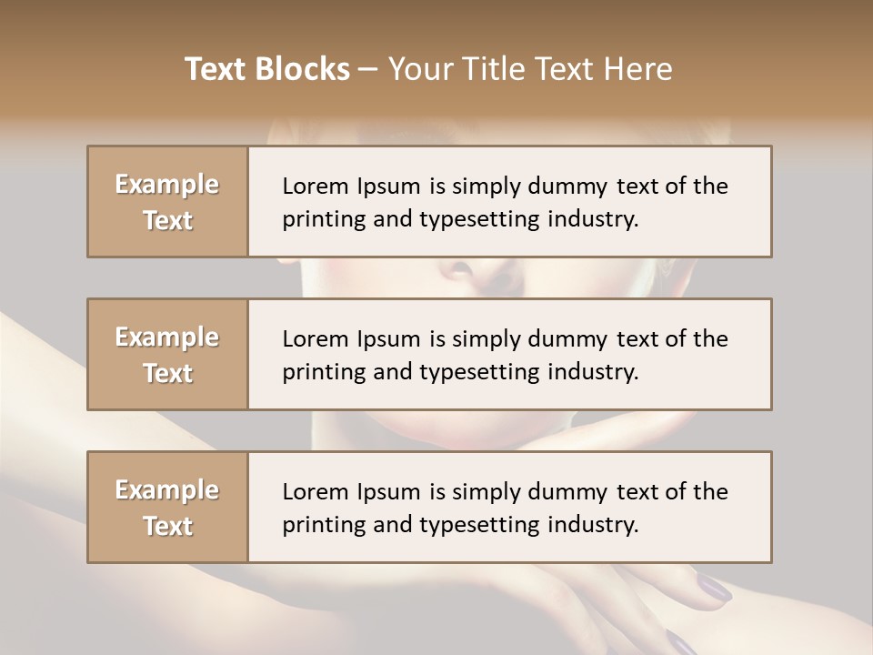 Elegance Face Blond PowerPoint Template