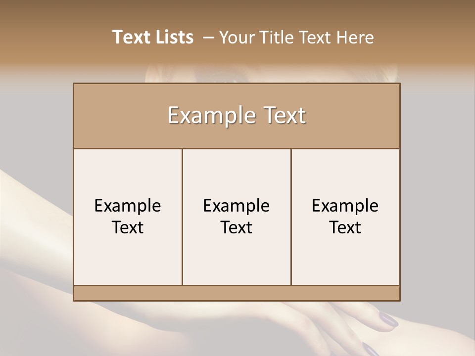 Elegance Face Blond PowerPoint Template