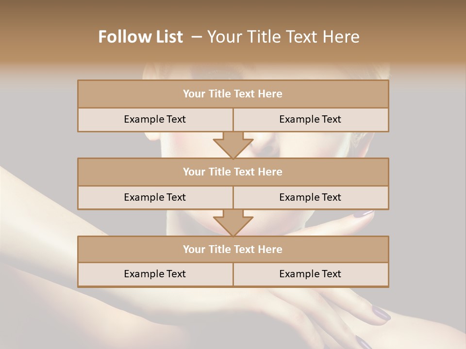 Elegance Face Blond PowerPoint Template