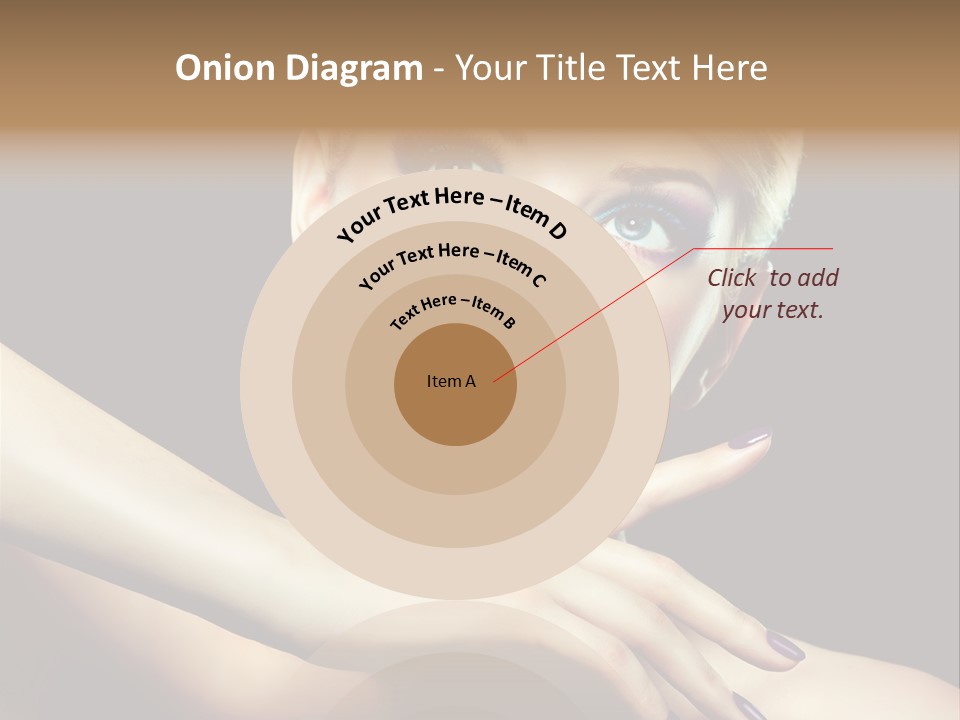 Elegance Face Blond PowerPoint Template