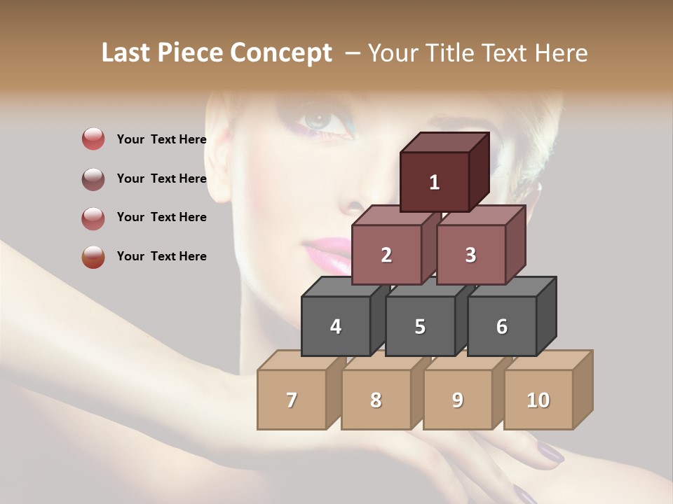 Elegance Face Blond PowerPoint Template