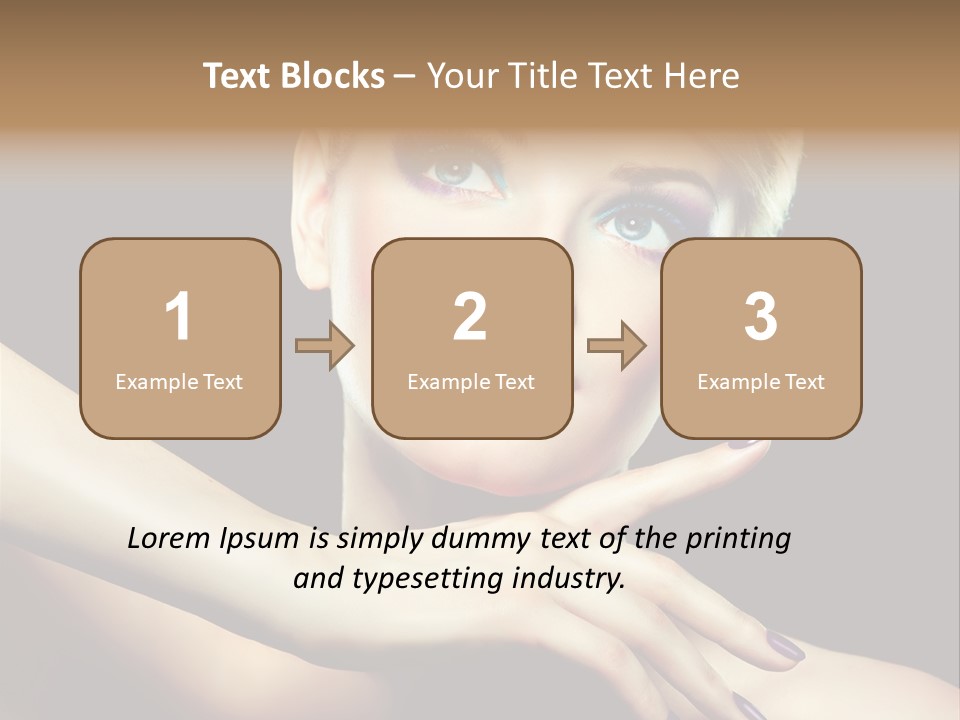 Elegance Face Blond PowerPoint Template