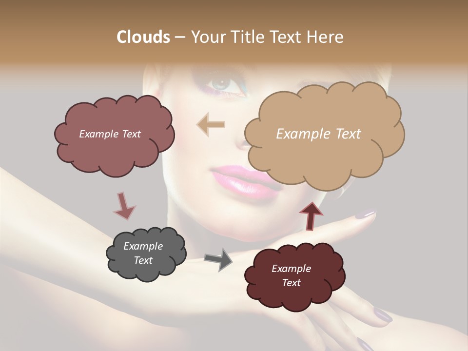 Elegance Face Blond PowerPoint Template